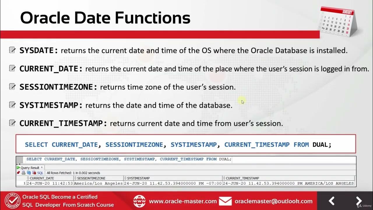 7.10 SingleRow Functions [Date Functions & Arithmetic Operations on