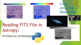 How To Read FITS File For Beginners| Astropy| Python For ASTRONOMY| IMAGE Analysis|#astropy #python