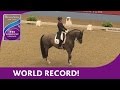 charlotte dujadins world record breaking freestyle reem acra fei world cup™ dressage 201314