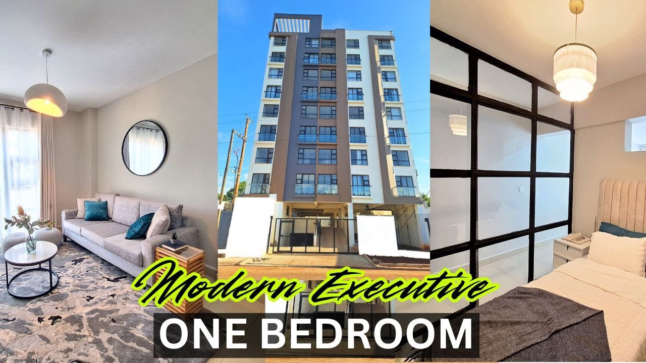 Inside a Modern Executive ONE Bedroom unit in KITISURU / Open Kitchen- French Balcony / 3.6M Ksh