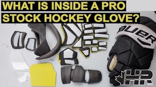 What is inside a Bauer Pro Stock hockey glove? How it's made