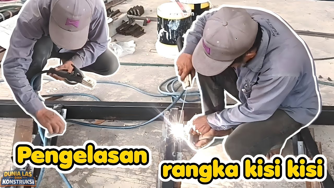Pengelasan Rangka Kisi-Kisi Holo 100x50 Tebal 1,5mm 🔥 Hasilnya Sangat Menakjubkan!