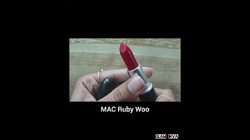 MAC Ruby Woo|The Iconic Red Lipstick For All Skin Tones| #shorts Glam Diva