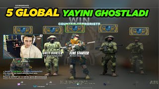 BERK EKİPLE 5 TANE GLOBALE KARŞI DUST2 OYNUYOR