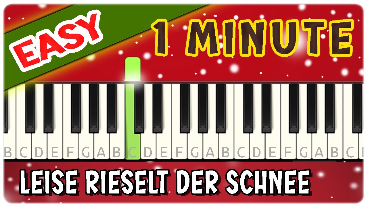 Leise In Der Musik 5 Buchstaben VERY EASY !! - LEISE RIESELT DER SCHNEE - FOR BEGINNERS, SIMPLE