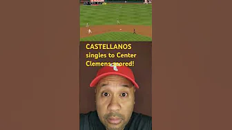 NICK CASTELLANOS SINGLES TO CENTER! CLEMENS SCORED! [8/1/24] Braves vs. PHILLIES! #shorts #phillies thumbnail