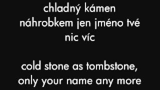 XIII.století - Elizabeth + Czech and English lyrics chords