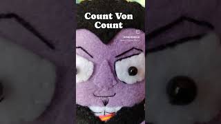 Count Von Count - Doing The Batty Bat - Sesame Street - Handmade Felt Applique Ornament