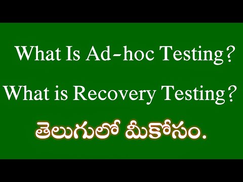 What is Ad-hoc Testing? & Recovery Testing? | Manual Testing Tutorial For Beginners| #Tech agent 2.0