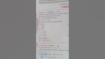vikas Mathematics practical Book class 9 part 1 home Asslgnments chapter 1: sets