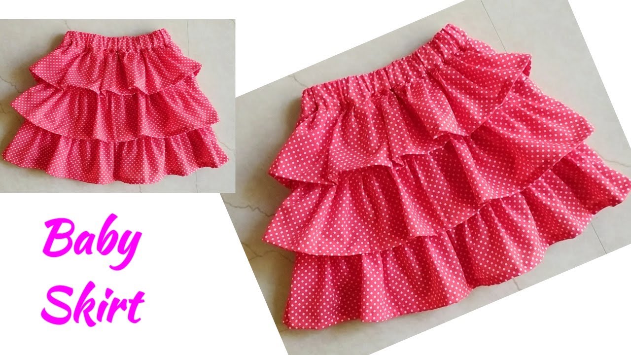 Easy Ruffled Wrap Skirt Tutorial //Cutting and Stitching - YouTube