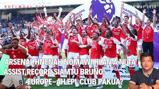 Premier League kan thlah ta; Arsenal kutah nomawi; Bruno record siam zan; Salah & Pep kan thlah