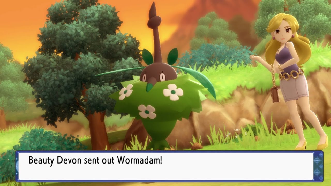 Where To Find A Trainer With Wormadon 46 Pokemon Brilliant Diamond Shining Pearl Remake Youtube