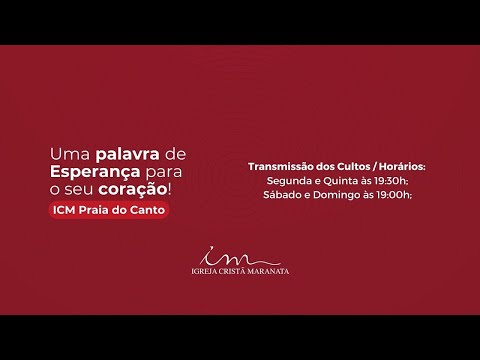 [CULTO] 08/02/2026 Igreja Cristã Maranata - Praia do Canto/ES