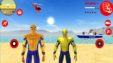 spider Rope hero gangster crime city   #part 3 android Gameplay 😍