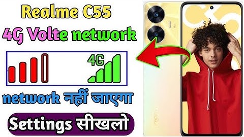 Realme C55 4G volte network settings // How to solve network problem Realme C55 // 4G Network