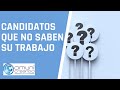 CANDIDATOS QUE NO CONOCEN SU TRABAJO / SALUDOS 17 abril 2021