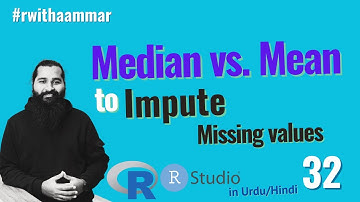 Imputing missing values using mean or mode matters in R with Aammar