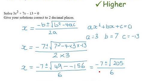 The Quadratic Formula | Higher GCSE | JaggersMaths