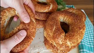 Dışarıda Tanesi 6 Lira Sadece 2 Bardak Suyla 8 Adet Simit Yaptım Çıtır Çıtır Sokak Simidi