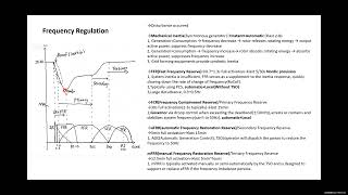 Frequency regulation in Europe
