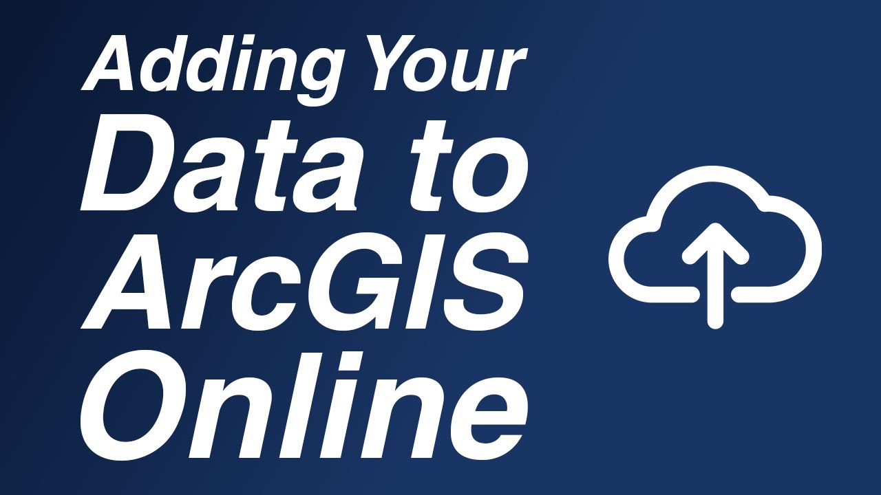 Adding Your Data to ArcGIS Online - YouTube