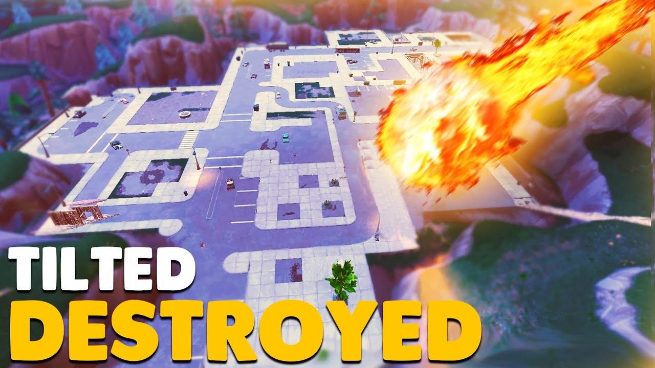 Fortnite Tilted Towers Meteor Youtube