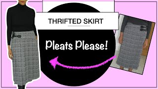 Upcycling A Thrifted Skirt And Wearing It Back To Front - YouTube