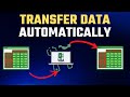 Transfer Data in Excel From One Worksheet to Another Automatically Using VBA and Macros