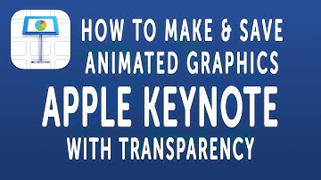 Apple Keynote: How to Make & Save Animated Graphics with Transparency as HEVC movie files.