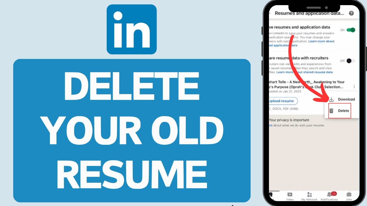 How To Delete Old Resume On LinkedIn 2025 (Full Tutorial)