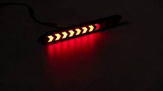 流れるウインカー　アルファード 社外品　LEDファイバー リフレクター シーケンシャル 汎用 LEDテールランプ トヨタ  ヴェルファイア ヴォクシー ハリアー