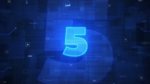 Digital Countdown Title Motion Graphics Templates