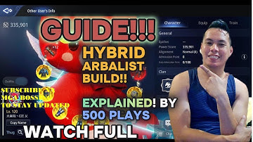 MIR4 GLOBAL | GUIDE HYBRID/TANK ARBALIST BUILD EXPLAINED BY 500 PLAYS