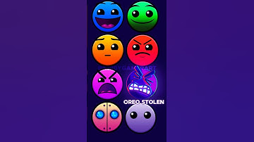 Geometry Dash Difficulty Face Names! (Ver. 2 Neon) #geometrydash  #art