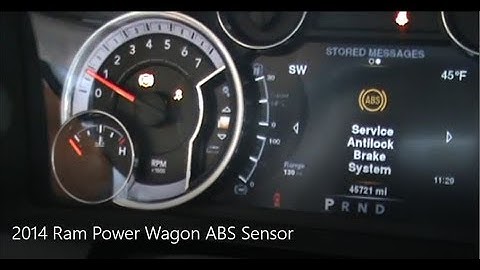 2014 Ram 2500 Power Wagon ABS Wheel Sensor replacement