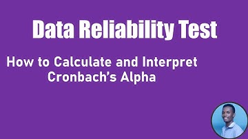 Data Reliability test or Cronbach