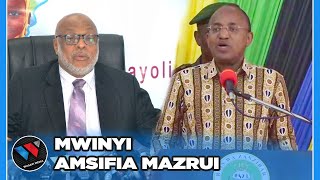 RAIS MWINYI AMSIFIA WAZIRI MAZRUI - 'ANAFANANA NA CHAMA CHETU (CCM)'