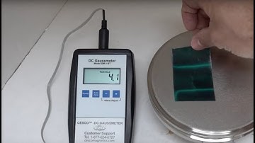 How to use a CESCO gauss meter for 135 magtraps