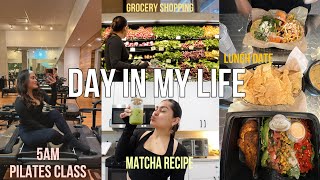 DAY IN MY LIFE! 5 am Pilates, Matcha recipe, Kids Easter baskets, &amp; more!