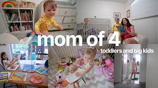 DAY IN THE LIFE OF A MOM OF 4  😅  | LIFE WITH A BABY AND A TODDLER + 2 BIG KIDS