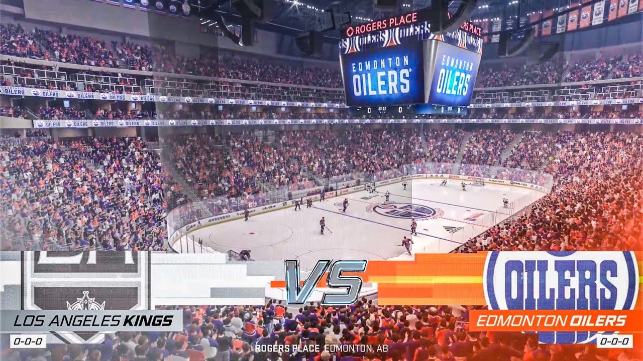 Edmonton Oilers vs LA Kings Game 1 West 1st Round Stanley Cup