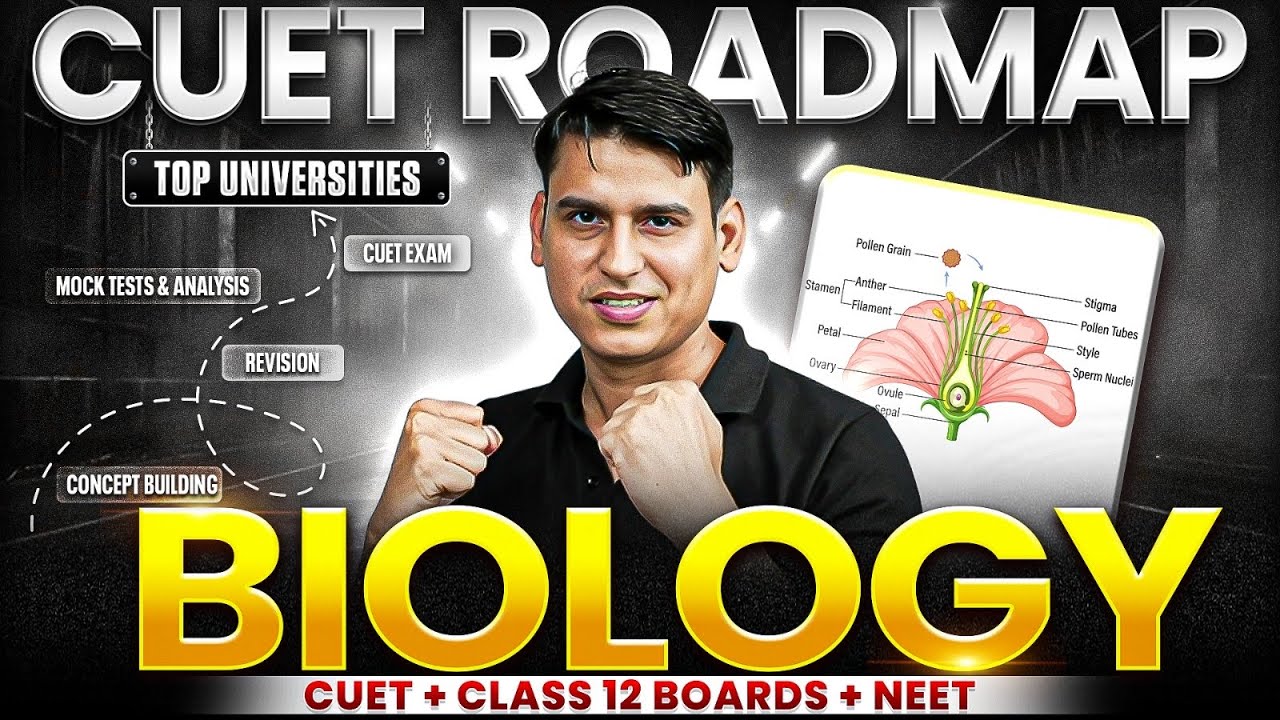 CUET 2026 COMPLETE ROADMAP 🔥 | BIOLOGY 100 PERCENTILE STRATEGY 💯| DU ...