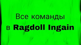 Все команды в Ragdoll engain