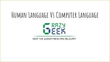 Human Language Vs Computer Language