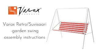 Varax Retro/Suvisaari garden swing assembly instructions