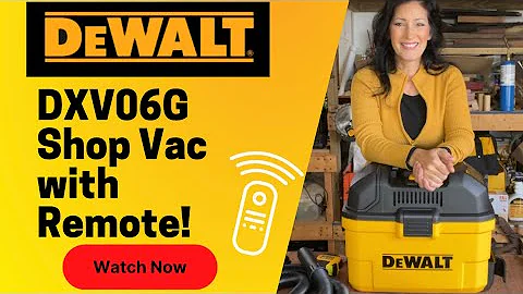 DXV06G DeWalt Shop Vac with REMOTE! OVERVIEW, Review and Demonstration.