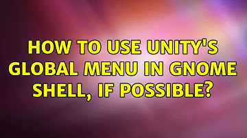 Ubuntu: How to use Unity
