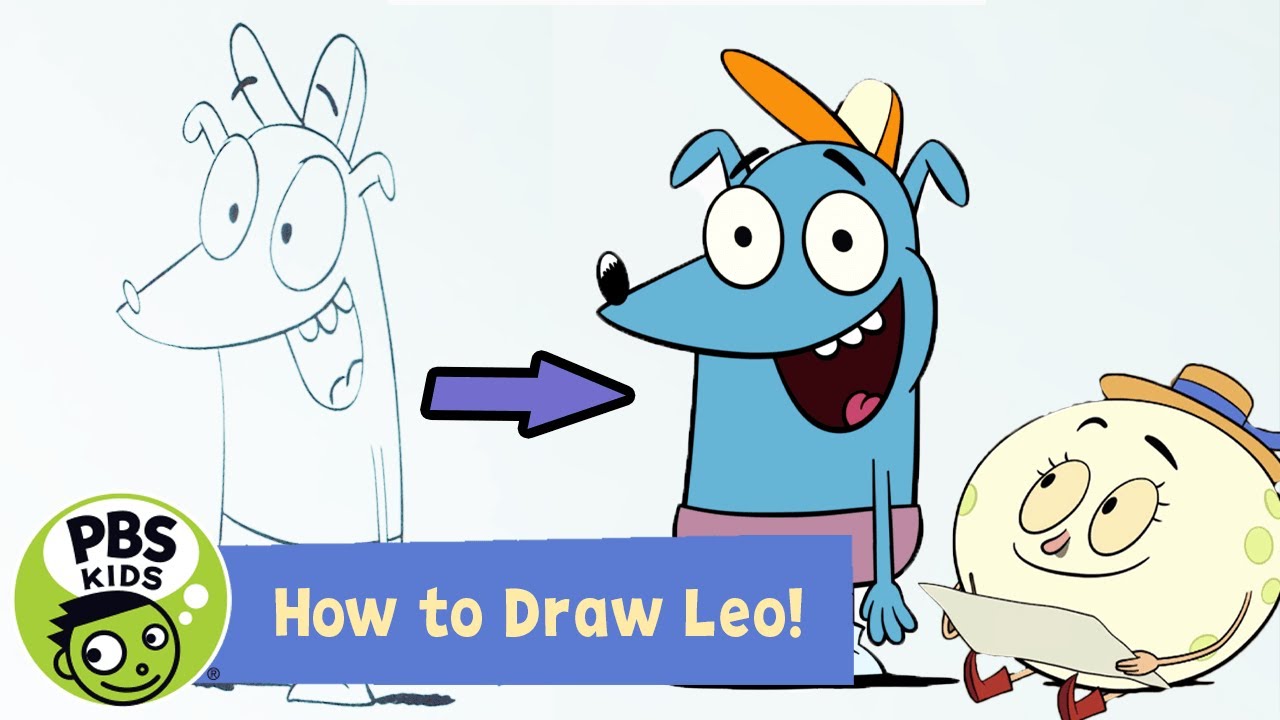 Let S Go Luna How To Draw Leo Pbs Kids Youtube