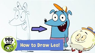 Let's Go Luna | ✏How to Draw Leo! | PBS KIDS
